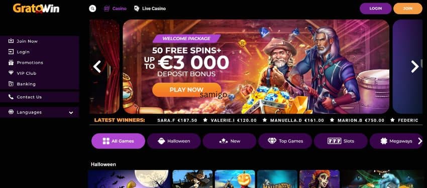 Avis sur le casino GratoWin